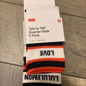 Lululemon quarter socks